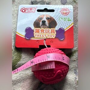 🐕 Interactive Real Rubber Red Dog Treat Ball Small